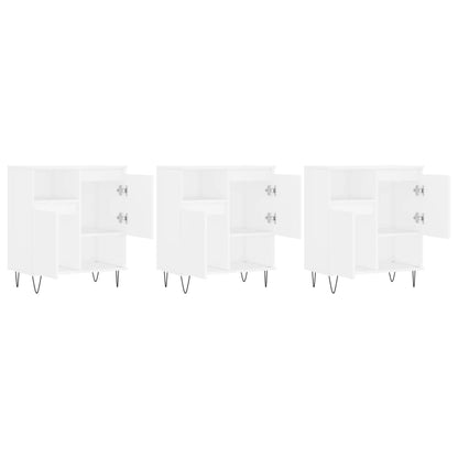 Sideboards Engineered Wood 3 pcs White