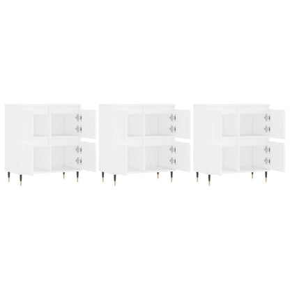 Sideboards Engineered Wood 3 pcs White