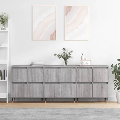 Sideboards Engineered Wood 3 pcs Grey sonoma