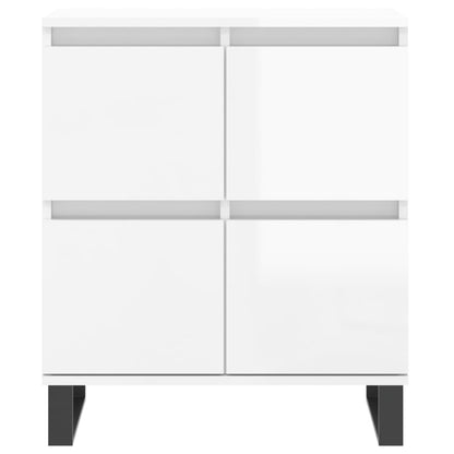 vidaXL Sideboards 3 pcs High Gloss White Engineered Wood 6