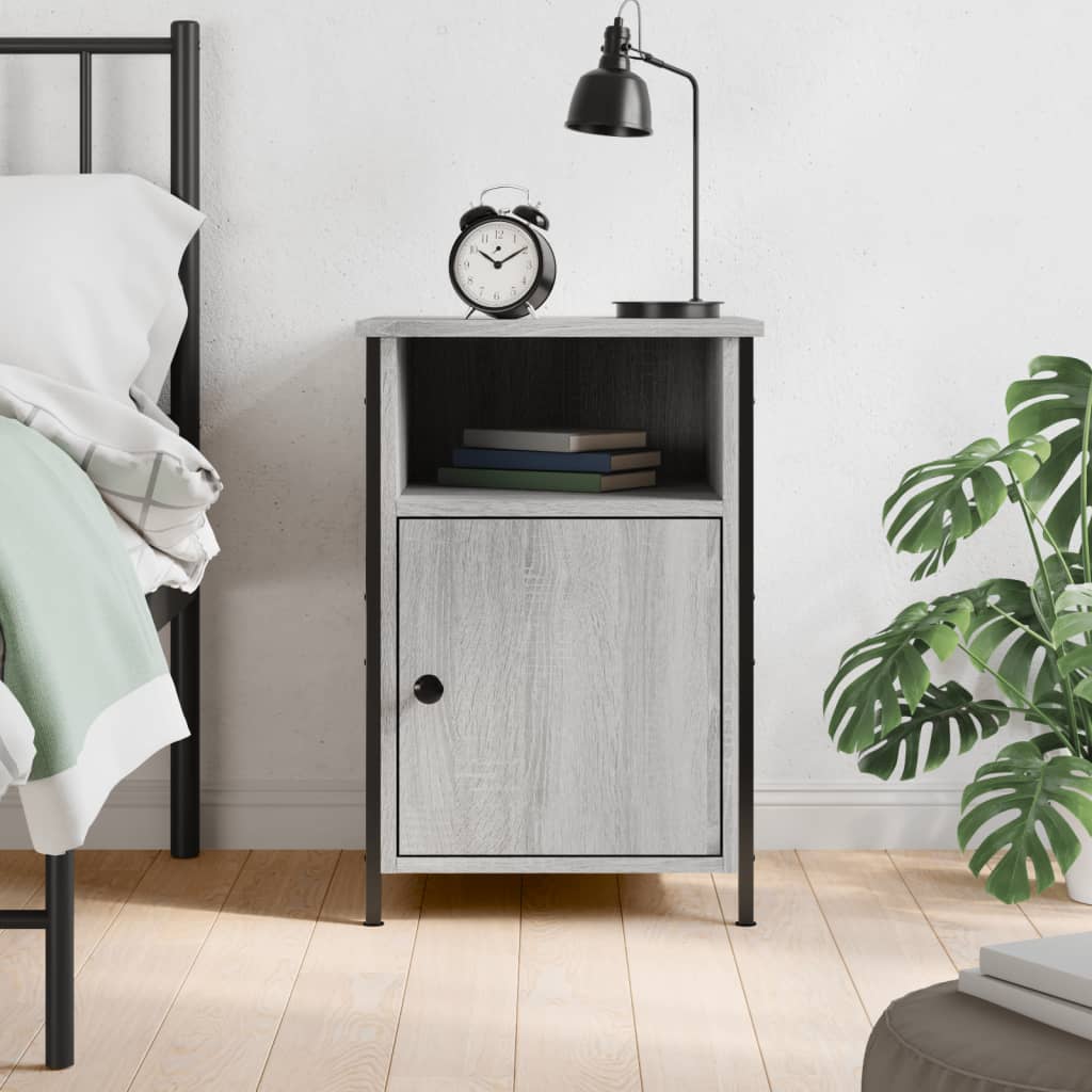Bedside Cabinets 40x42x60 cm Engineered Wood Grey sonoma 1