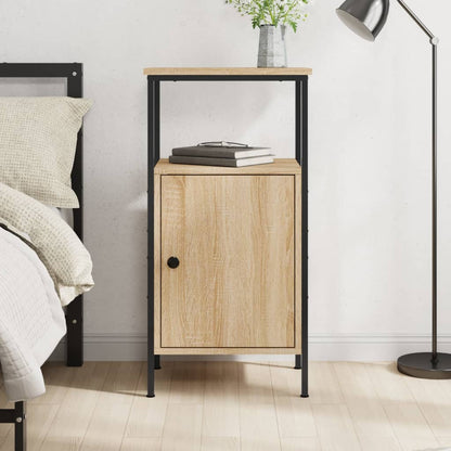 Bedside Cabinet 41x31x80 cm Engineered Wood Sonoma oak 1