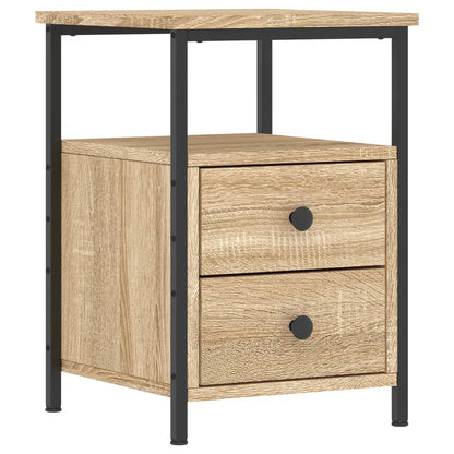 Bedside Cabinet 34x35,5x50 cm Engineered Wood Sonoma oak 1