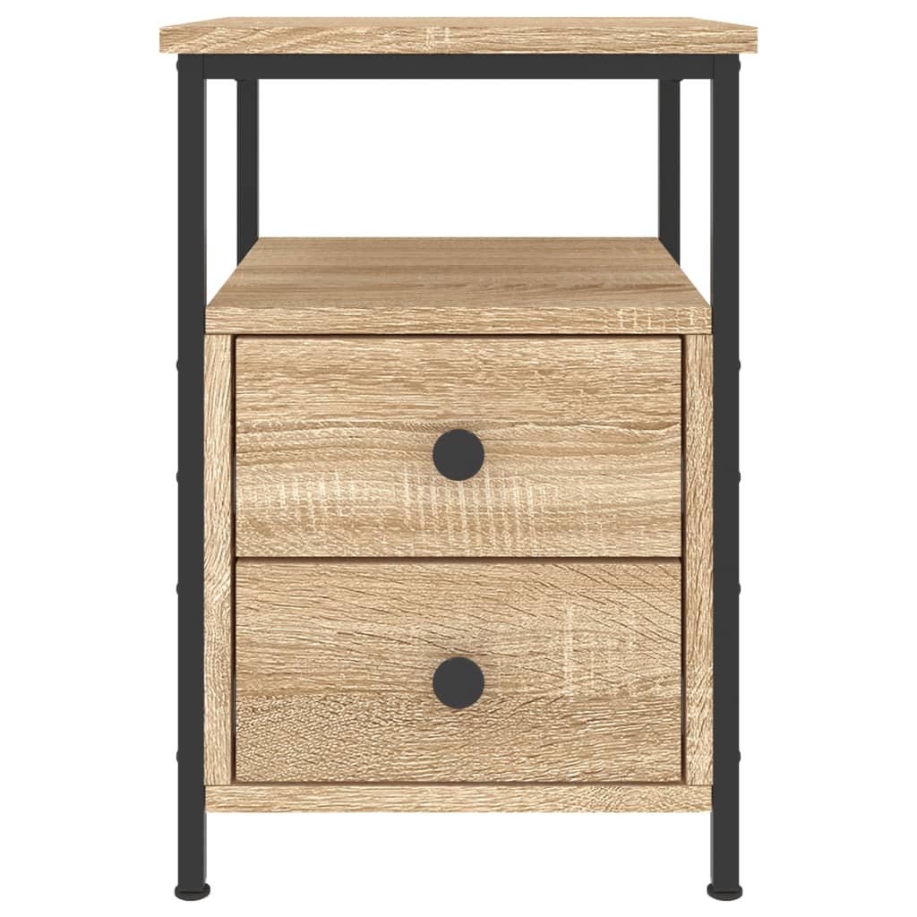 Bedside Cabinet 34x35,5x50 cm Engineered Wood Sonoma oak 1