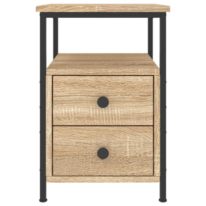 Bedside Cabinet 34x35,5x50 cm Engineered Wood Sonoma oak 1