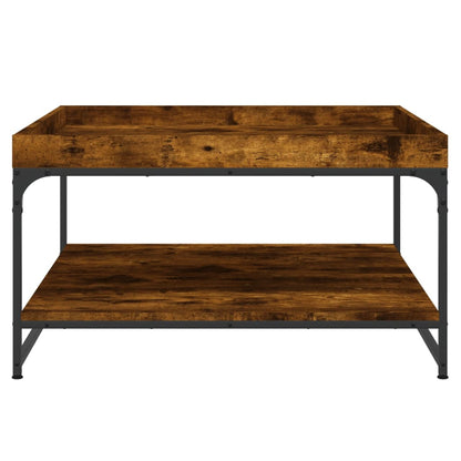 Coffee Table 49,5x49,5x45 cm Engineered Wood Smoked oak