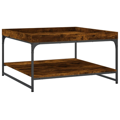 Coffee Table 49,5x49,5x45 cm Engineered Wood Smoked oak