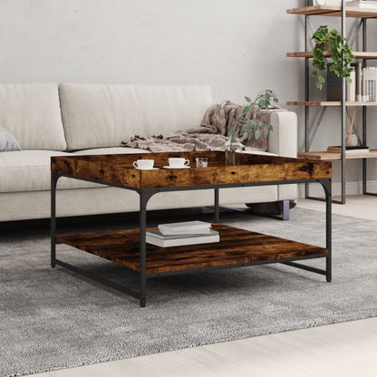 Coffee Table 49,5x49,5x45 cm Engineered Wood Smoked oak