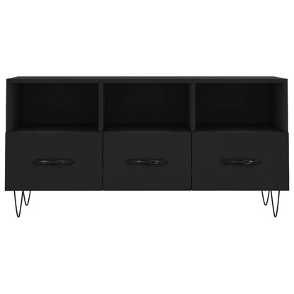 TV Cabinet 102x36x50 cm Engineered Wood Black