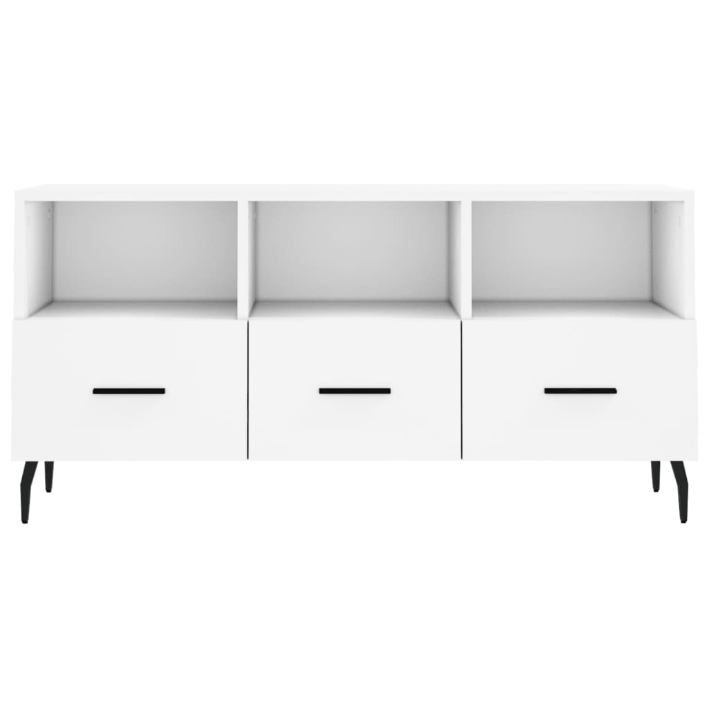 TV Cabinet 102x36x50 cm Engineered Wood White