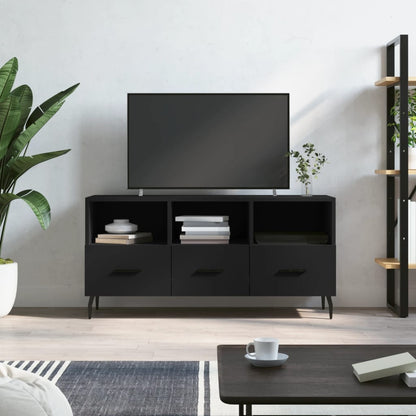 TV Cabinet 102x36x50 cm Engineered Wood Black