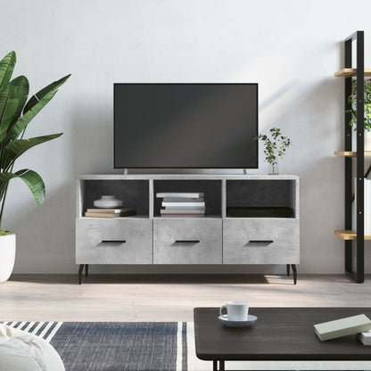 TV Cabinet 102x36x50 cm Engineered Wood Concrete grey