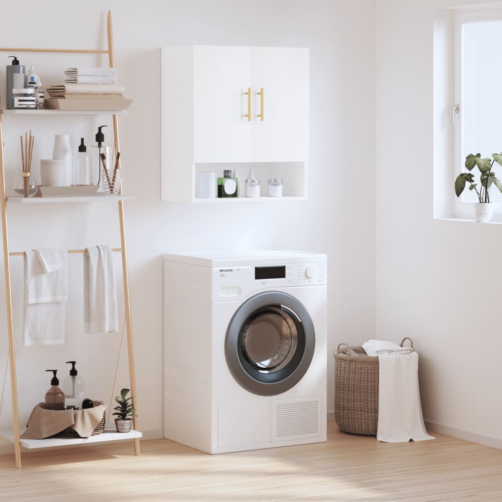 Wall Cabinet 60x31x70 cm Engineered Wood White