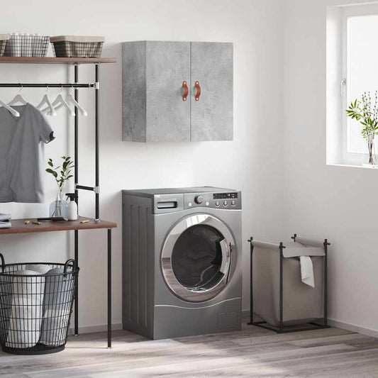 Wall Cabinet 60x31x60 cm Engineered Wood Concrete grey