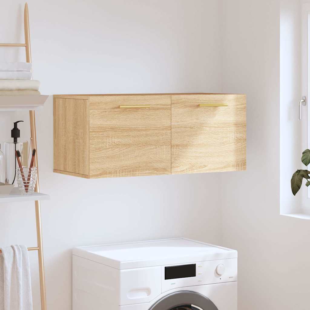 Wall Cabinet 80x36.5x35 cm Engineered Wood Sonoma oak