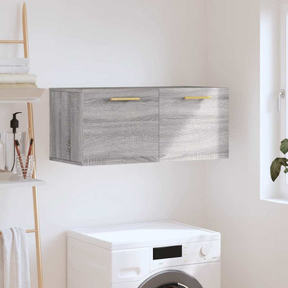 Wall Cabinet 80x36.5x35 cm Engineered Wood Grey sonoma