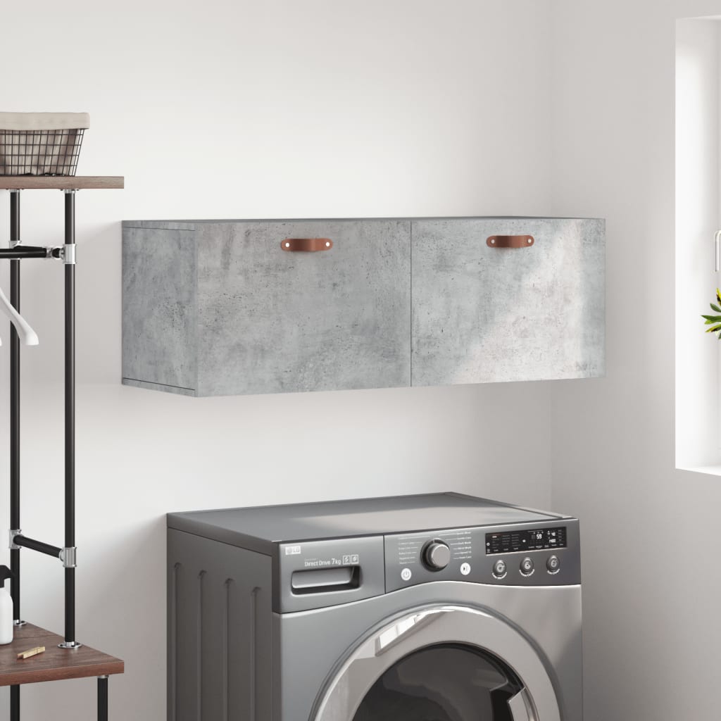Wall Cabinet 60x36,5x35 cm Engineered Wood Concrete grey