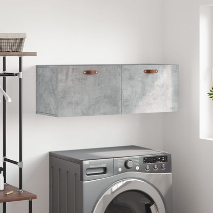 Wall Cabinet 60x36,5x35 cm Engineered Wood Concrete grey