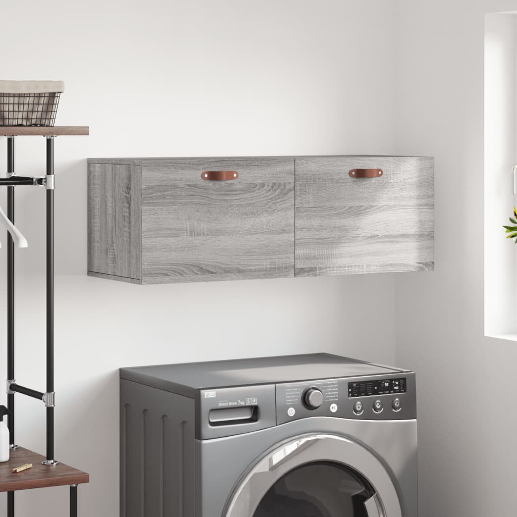 Wall Cabinet 60x36,5x35 cm Engineered Wood Grey sonoma