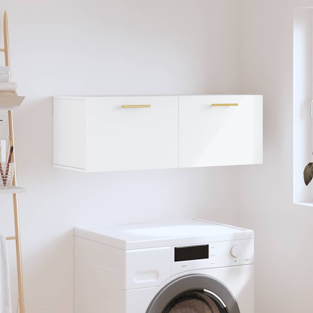 Wall Cabinet 100x36.5x35 cm Engineered Wood White
