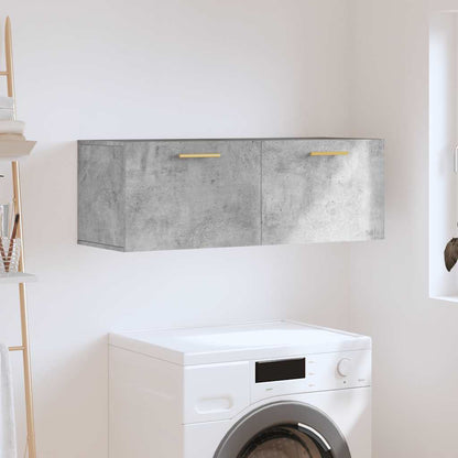 Wall Cabinet 100x36.5x35 cm Engineered Wood Concrete grey