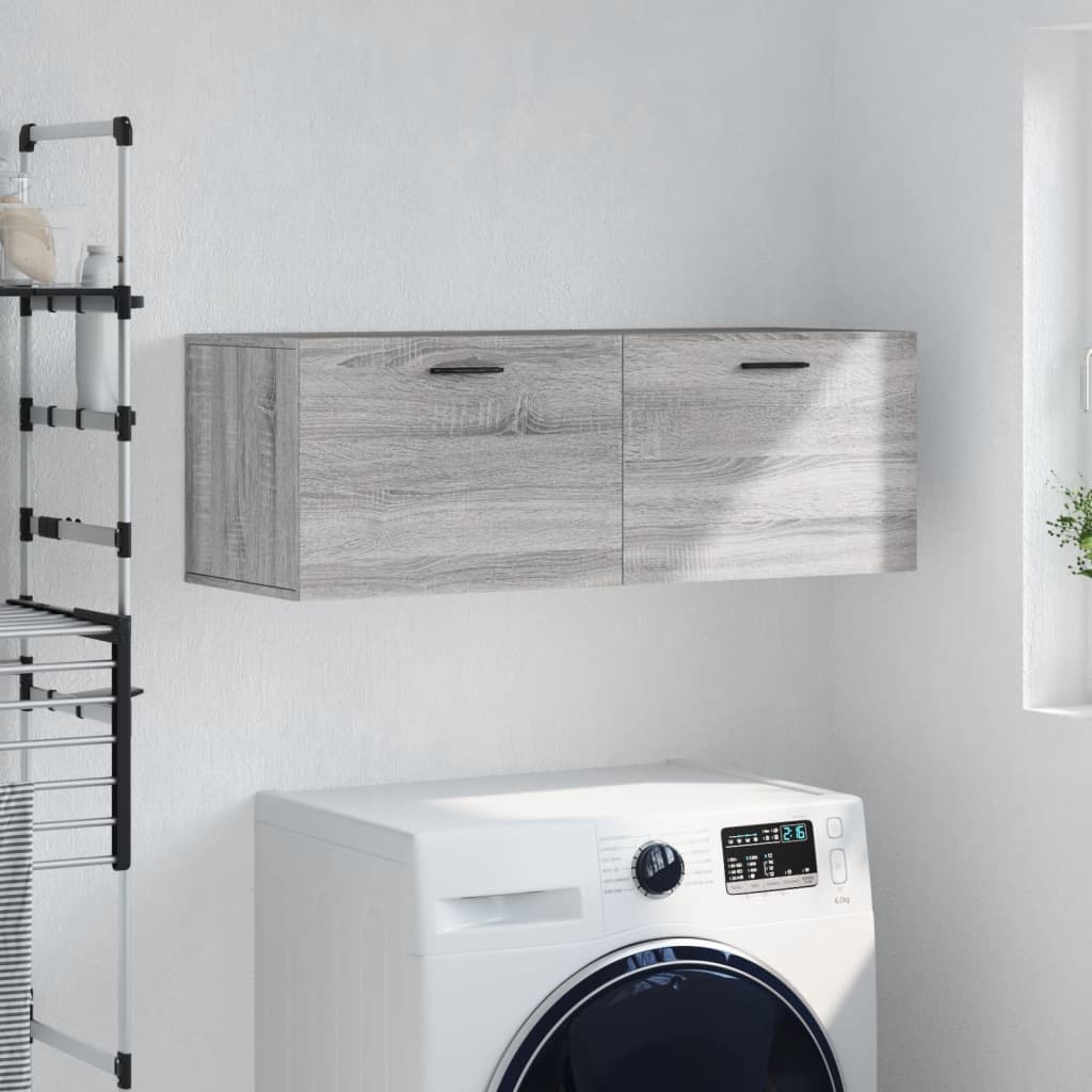 Wall Cabinet 60x36,5x35 cm Engineered Wood Grey sonoma