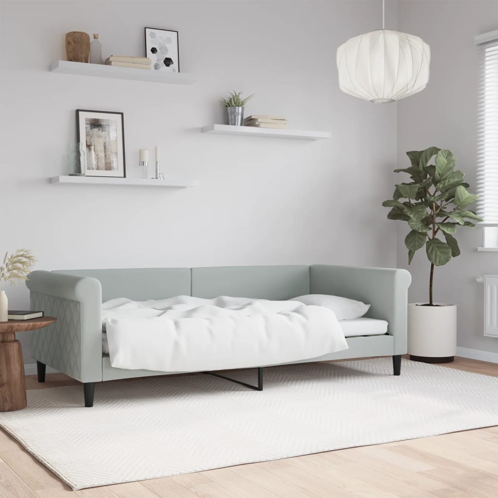 vidaXL Day Bed 90x190 cm Velvet