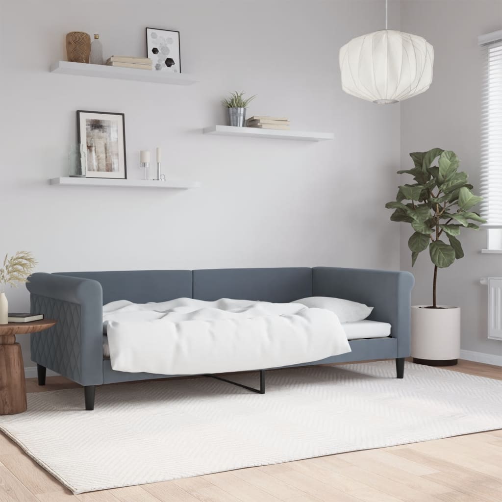 vidaXL Day Bed 90x190 cm Velvet