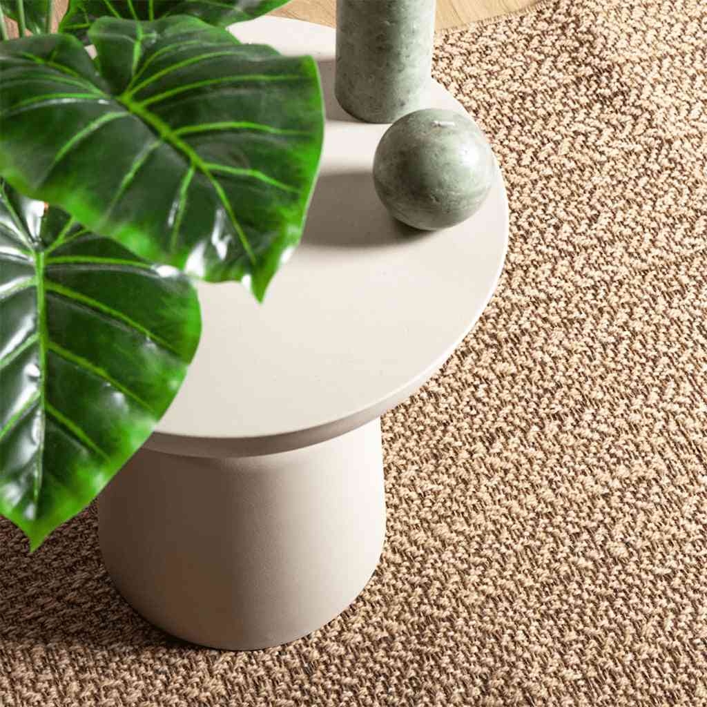 Rug ZIZUR Jute Look Indoor and Outdoor Rectangular Brown 140 x 200 cm