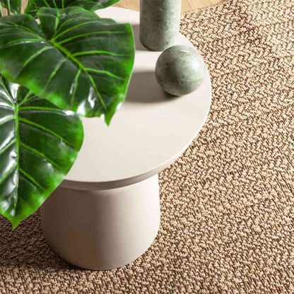 Rug ZIZUR Jute Look Indoor and Outdoor Rectangular Brown 140 x 200 cm