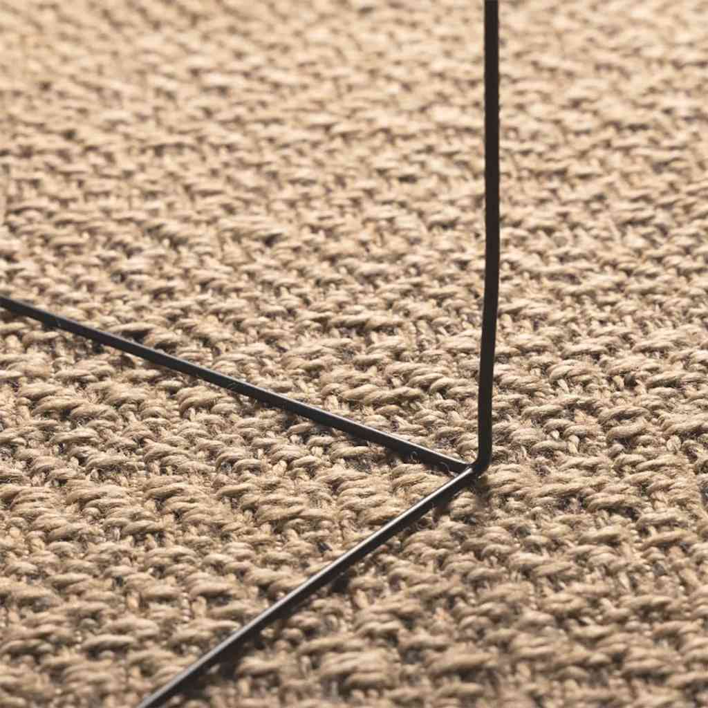 Rug ZIZUR Jute Look Indoor and Outdoor Rectangular Brown 200 x 290 cm