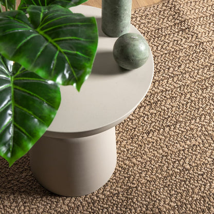Rug ZIZUR Jute Look Indoor and Outdoor Round Brown 200 x 290 cm