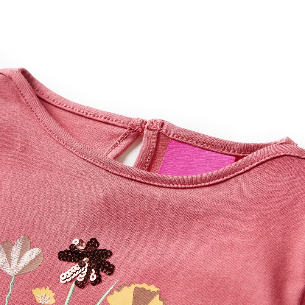Kids' T-shirt with Long Sleeves Old 92 Pink 104 (3-4y)
