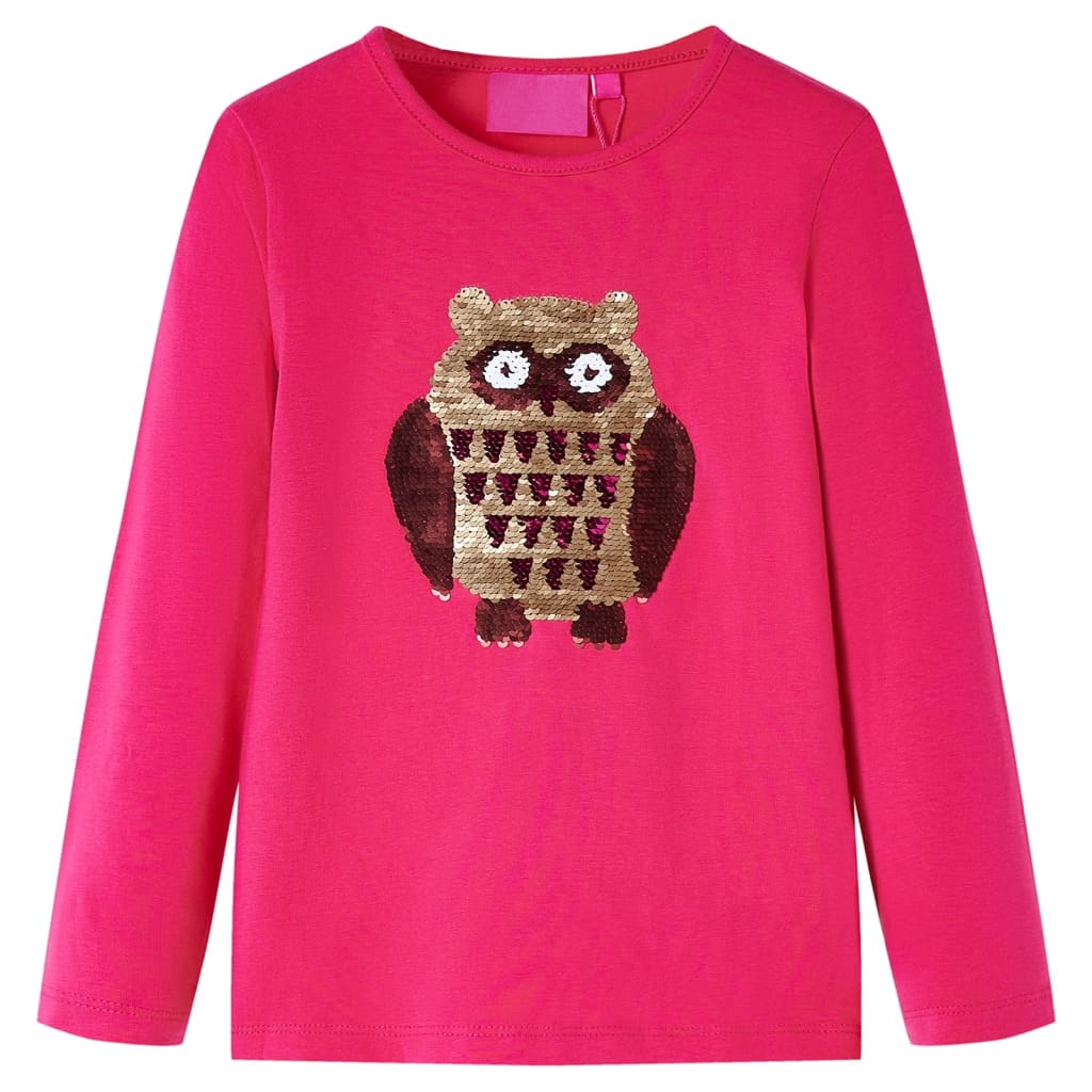 Kids' T-shirt with Long Sleeves 92 Pink 116 (5-6y)