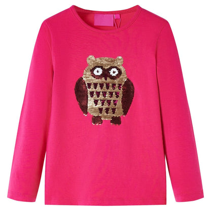 Kids' T-shirt with Long Sleeves 92 Pink 116 (5-6y)