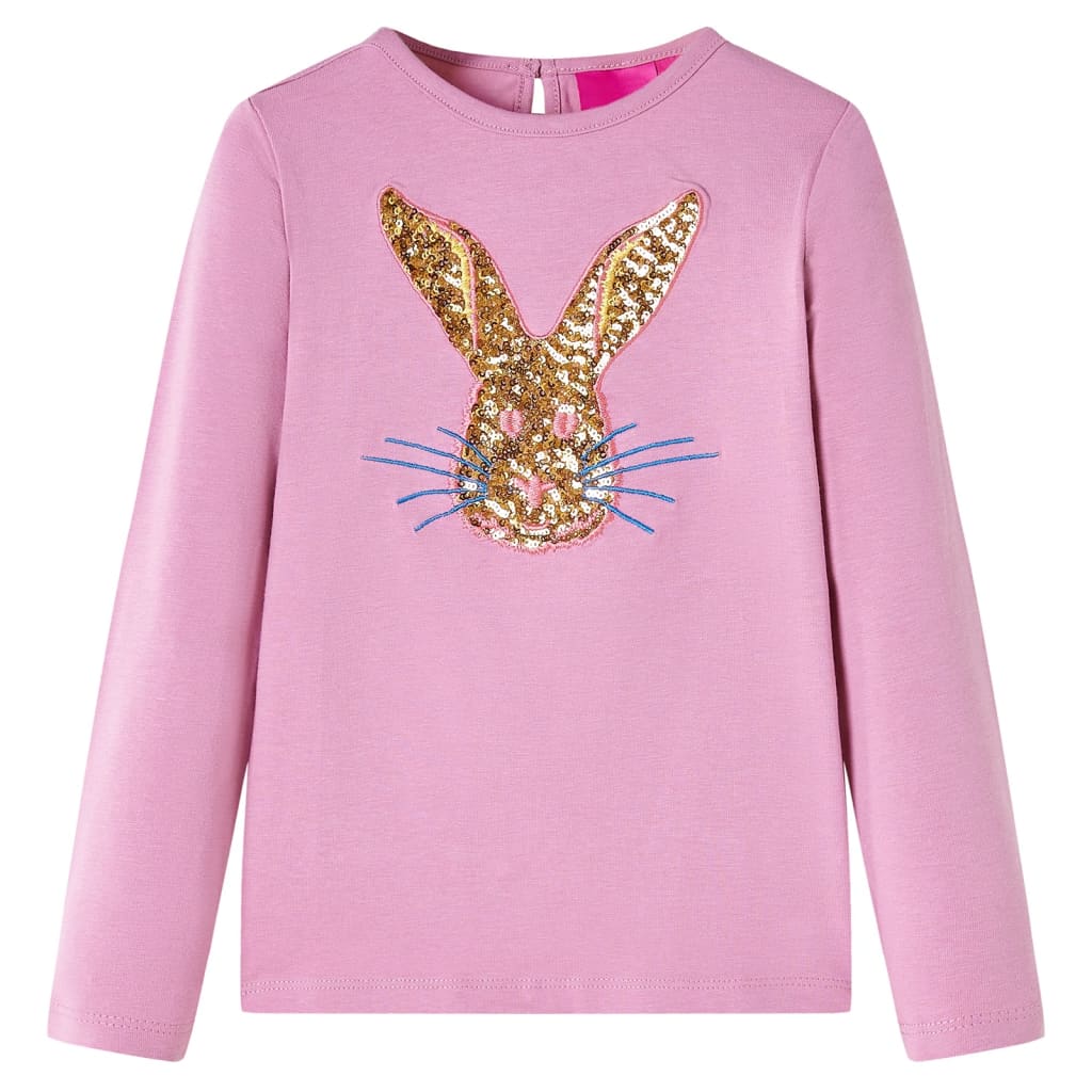 Kids' T-shirt with Long Sleeves 92 Pink 104 (3-4y)