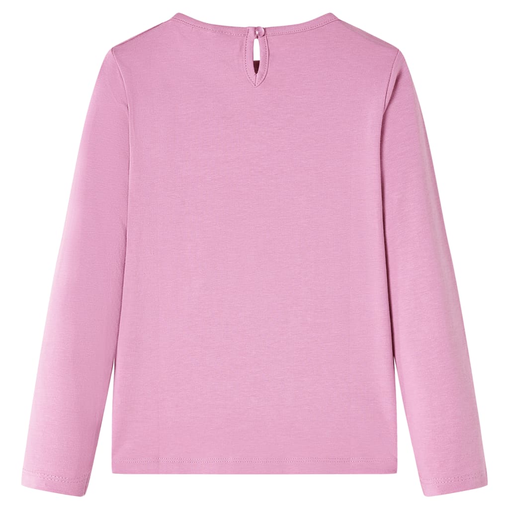 Kids' T-shirt with Long Sleeves 92 Pink 104 (3-4y)