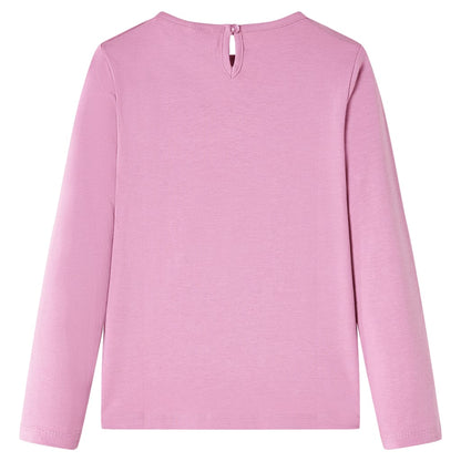 Kids' T-shirt with Long Sleeves 92 Pink 104 (3-4y)