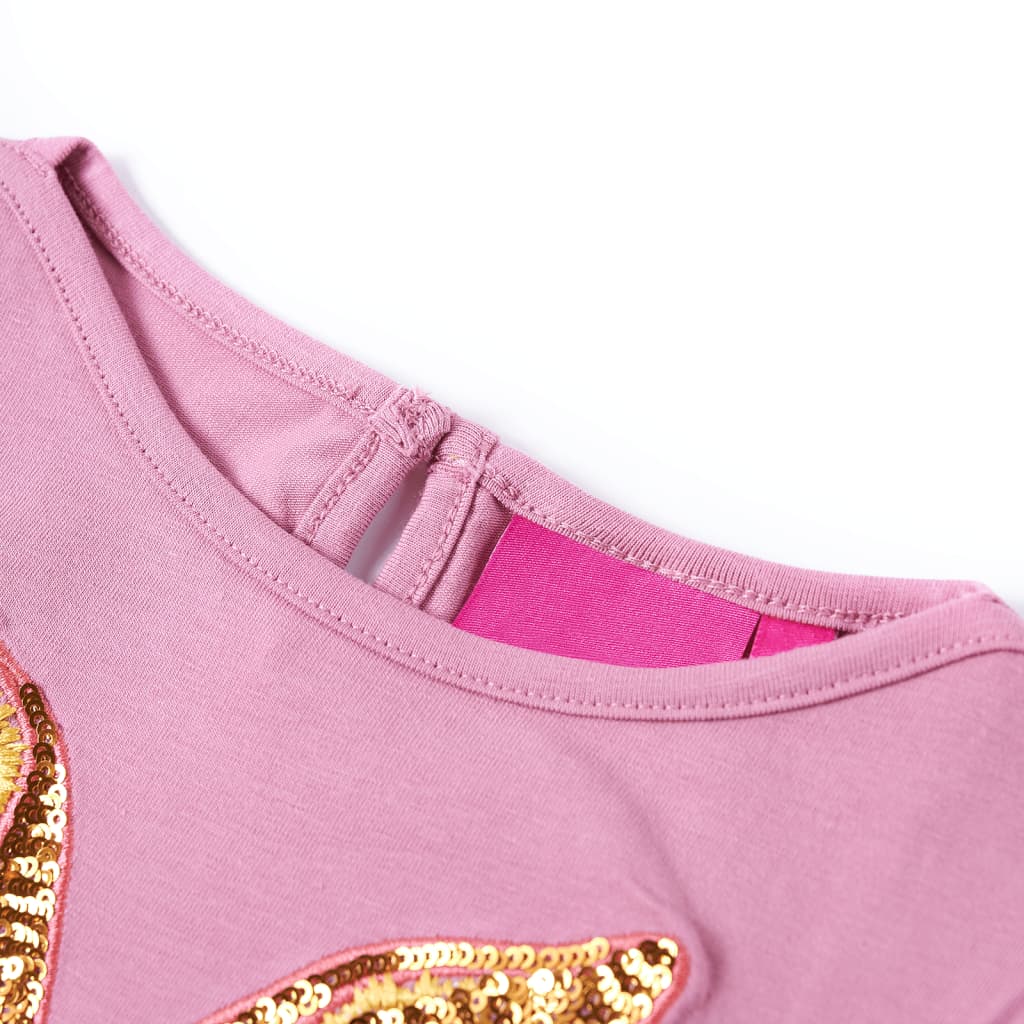 Kids' T-shirt with Long Sleeves 92 Pink 104 (3-4y)