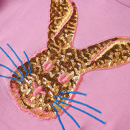 Kids' T-shirt with Long Sleeves 92 Pink 104 (3-4y)