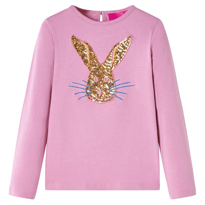 Kids' T-shirt with Long Sleeves 92 Pink 116 (5-6y)