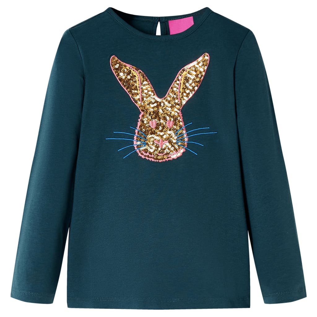 Kids' T-shirt with Long Sleeves 92 Green 104 (3-4y)