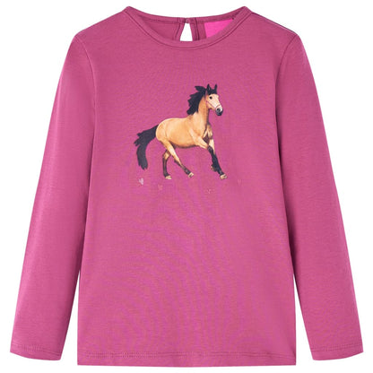 Kids' T-shirt with Long Sleeves 92 Raspberry 92 (1.5-2y)
