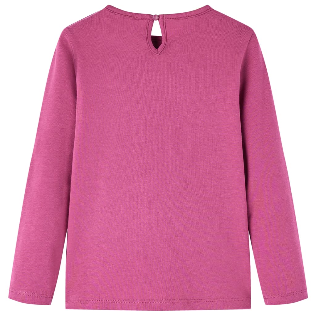 Kids' T-shirt with Long Sleeves 92 Raspberry 104 (3-4y)