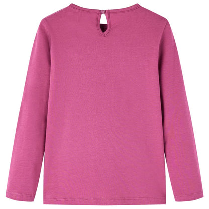 Kids' T-shirt with Long Sleeves 92 Raspberry 104 (3-4y)
