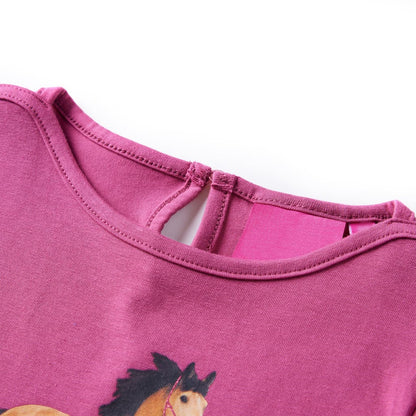 Kids' T-shirt with Long Sleeves 92 Raspberry 104 (3-4y)