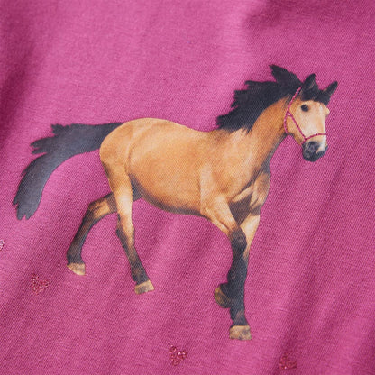 Kids' T-shirt with Long Sleeves 92 Raspberry 104 (3-4y)