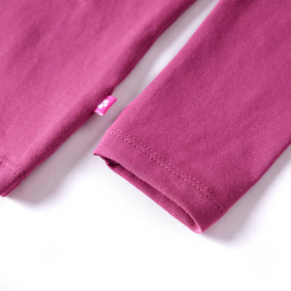 Kids' T-shirt with Long Sleeves 92 Raspberry 104 (3-4y)
