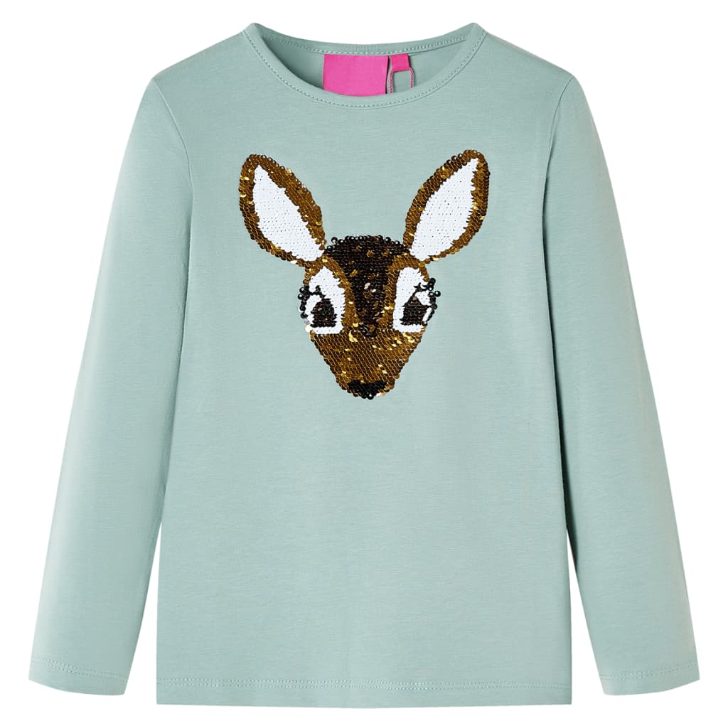 Kids' T-shirt with Long Sleeves 92 Mint 116 (5-6y)