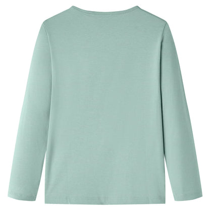 Kids' T-shirt with Long Sleeves 92 Mint 116 (5-6y)